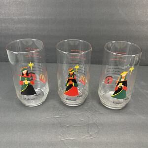3 VTG 1995 McDonald Puerto Rico Tres Reyes Magos glasses Baltasar Gaspar Melchor